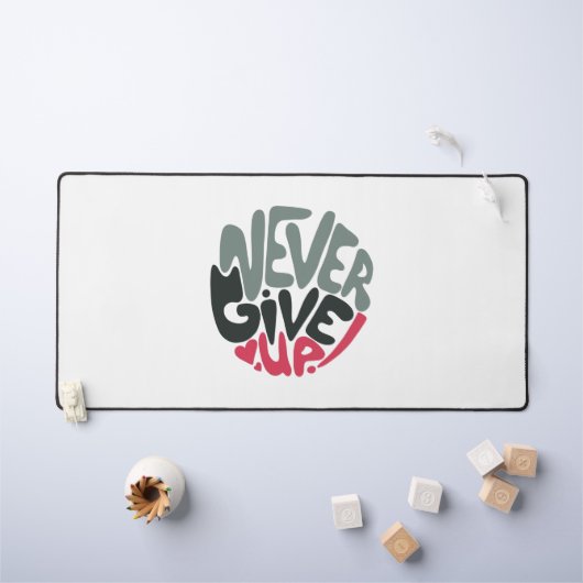 Nooit opgeven - Opwindend wit opsplitsen Bureaumat (Kindertafel)
