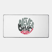 Nooit opgeven - Opwindend wit opsplitsen Bureaumat (Voorkant)