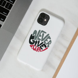 Nooit opgeven - Opwindend wit opsplitsen Case-Mate iPhone Case