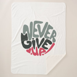 Nooit opgeven - Opwindend wit opsplitsen Sherpa Deken