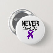 Nooit opgeven (pancreaskanker) ronde button 5,7 cm (Voorkant /achterkant)