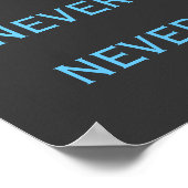 Nooit opgeven poster (Hoek)