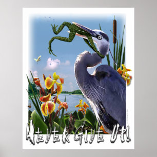 Nooit opgeven! poster