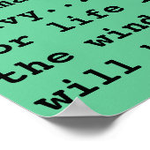 Nooit opgeven poster (Hoek)