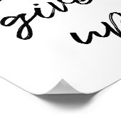 Nooit opgeven poster (Hoek)