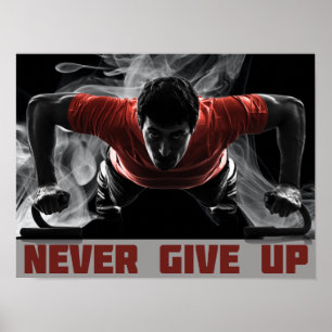 Nooit opgeven poster