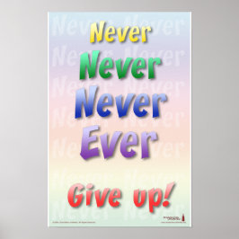 Nooit Opgeven Poster