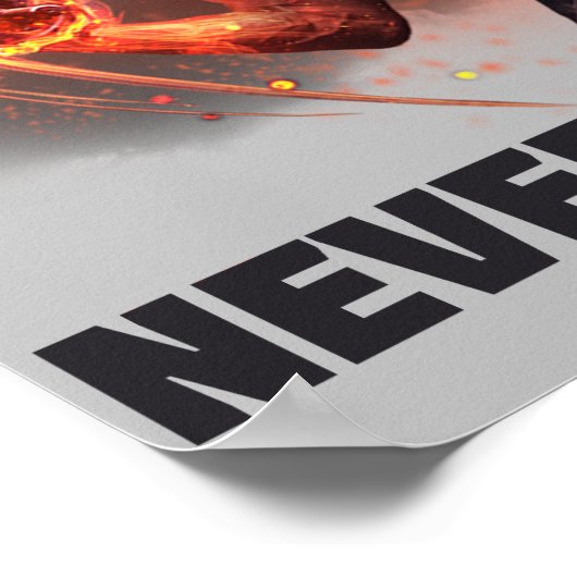 Nooit opgeven poster (Hoek)