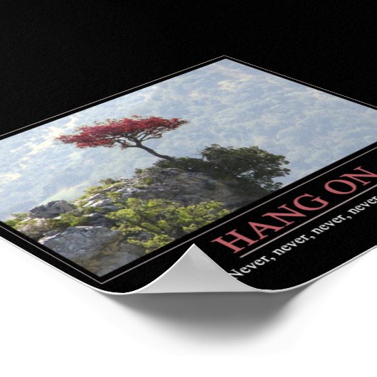 Nooit opgeven poster (Hoek)