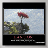 Nooit opgeven poster (Voorkant)