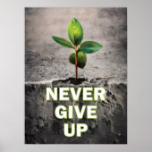 Nooit opgeven poster (Voorkant)