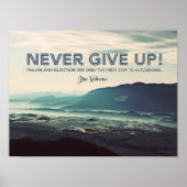 Nooit opgeven poster (Voorkant)