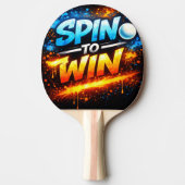 Nooit Opgeven – Power Mindset Design Tafeltennisbatje (Voorkant)