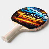 Nooit Opgeven – Power Mindset Design Tafeltennisbatje (Voorkant Gekanteld)