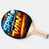 Nooit Opgeven – Power Mindset Design Tafeltennisbatje (Zijkant)