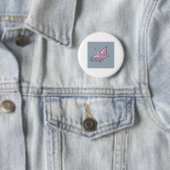 Nooit opgeven ronde button 5,7 cm (In situ)