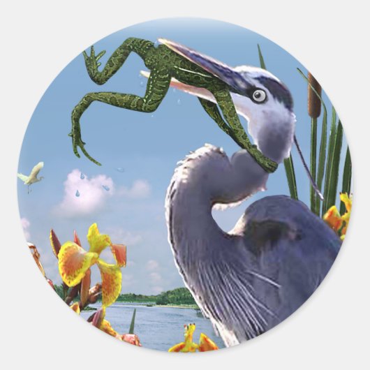 Nooit opgeven! ronde sticker (Voorkant)