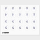 Nooit opgeven ronde sticker (Vel)