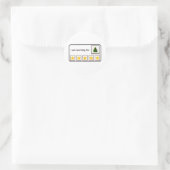 Nooit Opgeven Ronde Sticker (Tas)