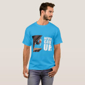 Nooit opgeven! Rotsklimmen T-shirt (Voorkant volledig)