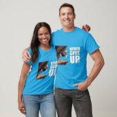 Nooit opgeven! Rotsklimmen T-shirt (Unisex)