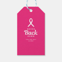Nooit Opgeven | Roze en Witte Verzorgingspakketten Cadeaulabel