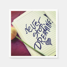 Nooit opgeven servet