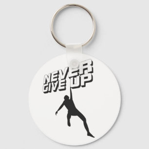 Nooit opgeven sleutelhanger