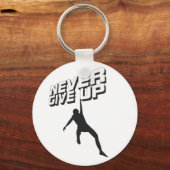 Nooit opgeven sleutelhanger (Voorkant)