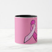 "Nooit opgeven" Speciaal voor borstkanker uitgerus Mok (Midden)