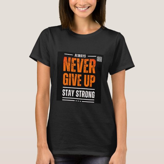 NOOIT OPGEVEN T-SHIRT (Voorkant)