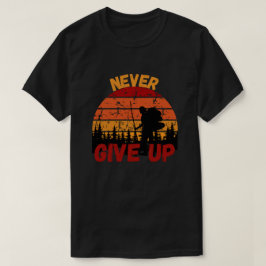 Nooit opgeven t-shirt