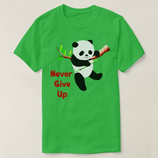Nooit opgeven t-shirt (Design voorkant)