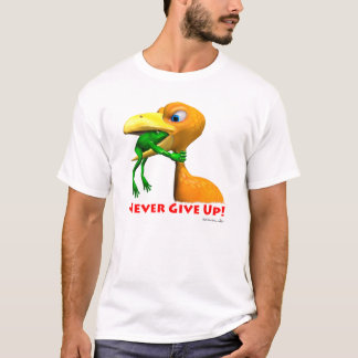 Nooit opgeven! t-shirt