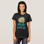 Nooit opgeven t-shirt (Voorkant volledig)