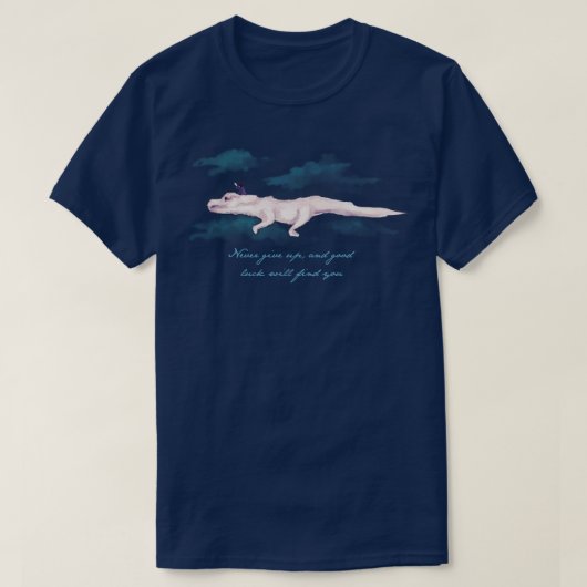 Nooit opgeven t-shirt (Design voorkant)