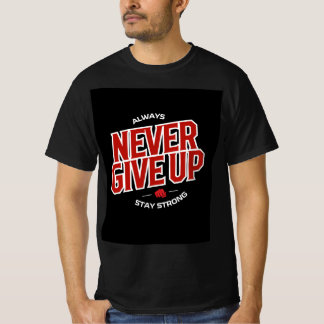 Nooit opgeven t-shirt