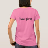 Nooit opgeven t-shirt (Achterkant)