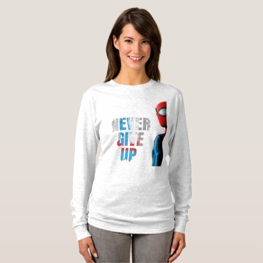 "Nooit opgeven" T-shirt (Voorkant volledig)