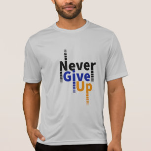 nooit opgeven t-shirt