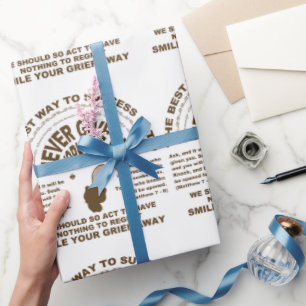 Nooit opgeven (tennis) cadeaupapier