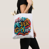 Nooit opgeven tote bag (Dichtbij)