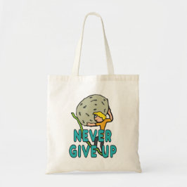Nooit opgeven tote bag