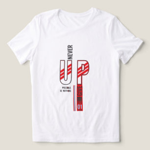nooit opgeven Tri-Blend shirt