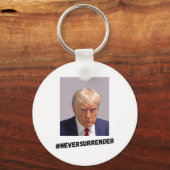Nooit Opgeven Trump Sleutelhanger (Voorkant)