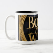 Nooit opgeven tweekleurige koffiemok (Links)