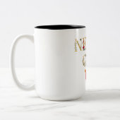 Nooit opgeven tweekleurige koffiemok (Links)