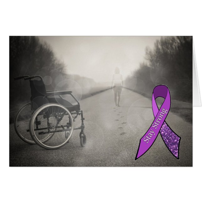 "Nooit opgeven" Uit de rolstoelKaart komen (Voorkant Horizontaal)