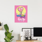  Nooit opgeven van liefde Poster (Thuiskantoor)