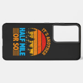 nooit opgeven van wandelende mantra, natuur explor samsung galaxy hoesje (Linkerkant)